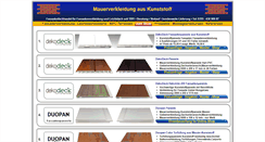 Desktop Screenshot of mauerverkleidung.com