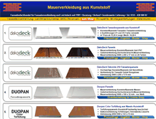 Tablet Screenshot of mauerverkleidung.com